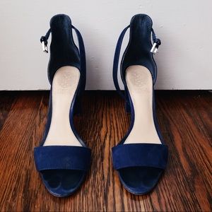 Vince Camuto Blue Suede Sandal